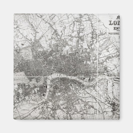Map of Modern London and its Environs, 1854 Magneet (Voorkant)