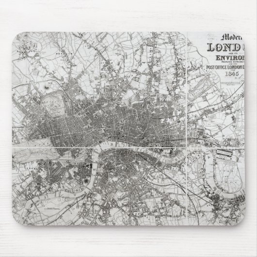 Map of Modern London and its Environs, 1854 Muismat (Voorkant)