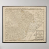Map of Moldavia and Wallachia from 1785 Poster (Voorkant)