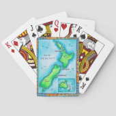 Map of New Zealand Pokerkaarten (Achterkant)