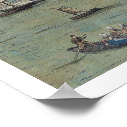 Map of Nijmegen, from 'Civitates Orbis Terrarum' b Poster (Hoek)