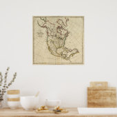 Map of North America Poster (Keuken)