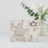 Map of Scotland, c.1700 Briefkaart (Staand voorkant)