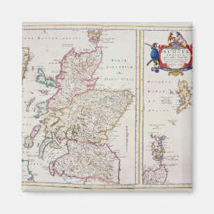 Map of Scotland, c.1700 Magneet