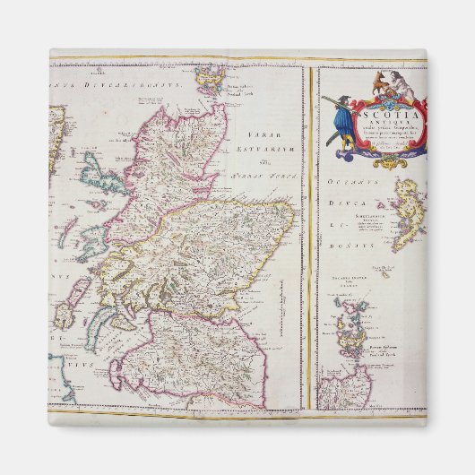 Map of Scotland, c.1700 Magneet (Voorkant)