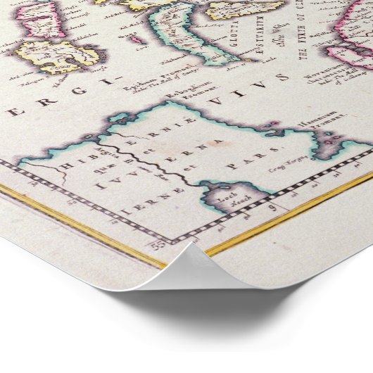 Map of Scotland, c.1700 Poster (Hoek)