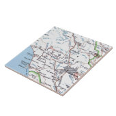 Map of Sonoma County CA -Blue Tegeltje (Zijkant)