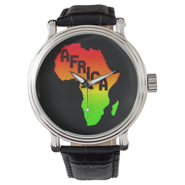 Map of the Africa Horloge (Voorkant)