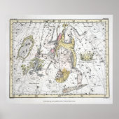 Map of The Constellations Plate VIII Poster (Voorkant)
