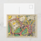 Map of the Coronation Route, London, England Briefkaart (Voorkant / Achterkant)