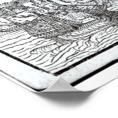 Map of the Island of Utopia and its Alphabet Poster (Hoek)