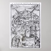 Map of the Island of Utopia, Book frontispiece Poster (Voorkant)