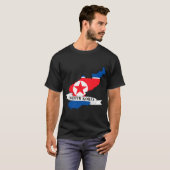 Map of the North Korean flag T-shirt (Voorkant volledig)