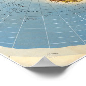 Map of the Square and Stationary Flat Earth Plane Poster (Hoek)