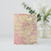 Map of the United States Briefkaart (Staand voorkant)