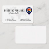 Map of the World | Tropical Island Visitekaartje (Voorkant / Achterkant)