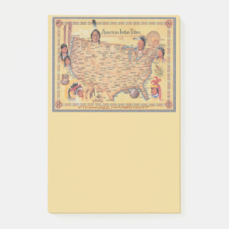 "Map of US Native Tribes" Post-it® Notes