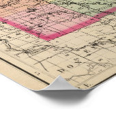 Map of Wayne County, Michigan Poster (Hoek)