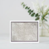Map of Yorkshire, gegraveerd door William Web, pub Briefkaart (Staand voorkant)