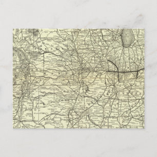 Map Ohio and Mississippi Railway Briefkaart