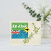 MAP POSTCARDS ♥ New Zealand Briefkaart (Staand voorkant)