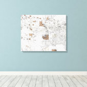 MAP: RESERVATIES, 1888 CANVAS AFDRUK (Insitu (Houten vloer))