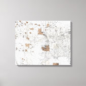 MAP: RESERVATIES, 1888 CANVAS AFDRUK (Voorkant)