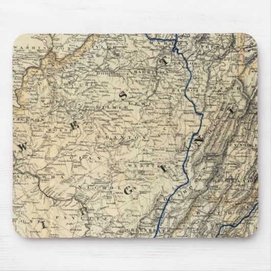 Map Richmond en Louisville RR Muismat (Voorkant)