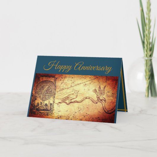 Map & Sphere Blue-Jubileum Kaart (Voorkant)