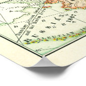 Map Territoriale Groei United States Retro Poster (Hoek)