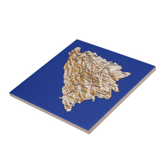 Map Tile Bosnië en Herzegovina Tegeltje (Zijkant)