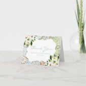 Map Travel Theme Baby shower Bedankkaart (Voorkant)