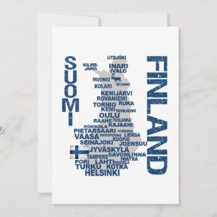  MAP-uitnodiging voor FINLAND Kaart
