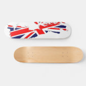 Map UK Flag Schaats Board Persoonlijk Skateboard (Horizontaal)