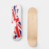Map UK Flag Schaats Board Persoonlijk Skateboard (Voorkant)