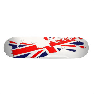 Map UK Flag Schaats Board Persoonlijk Skateboard