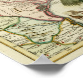 Map van 1740 Florida Poster (Hoek)