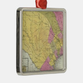 map van Texas Metalen Ornament (Rechts)