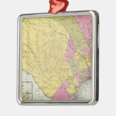 map van Texas Metalen Ornament (Links)