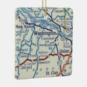 map Washington MO Keramisch Ornament (Rechts)