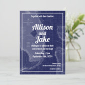 Map Wedding Uitnodiging (Staand voorkant)