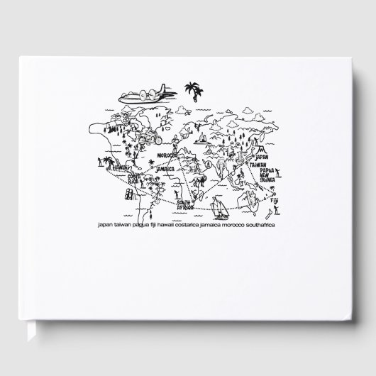 map world adventure world gastenboek (Voorkant)