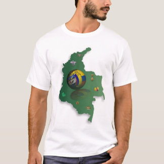 mapa-colombiacolor t-shirt