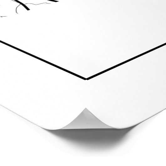 Mapa Da Cidade Braga Estilo Linha Clássico Poster (Hoek)