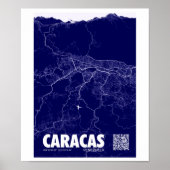 Mapa de Caracas - Venezolaanse reiskaart Poster (Voorkant)