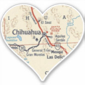 Mapa De Chihuahua Sticker (Voorkant)