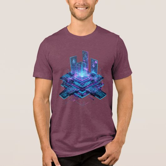 Mapa de circuitos Tri-Blend shirt (Voorkant)
