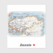 Mapa de Honduras Sticker (Vel)