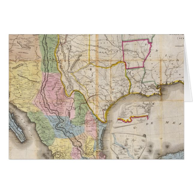 Mapa de los Estados Unidos de Mejico (Voorkant Horizontaal)