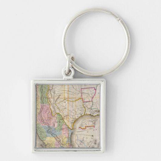 Mapa de los Estados Unidos de Mejico Sleutelhanger (Voorkant)